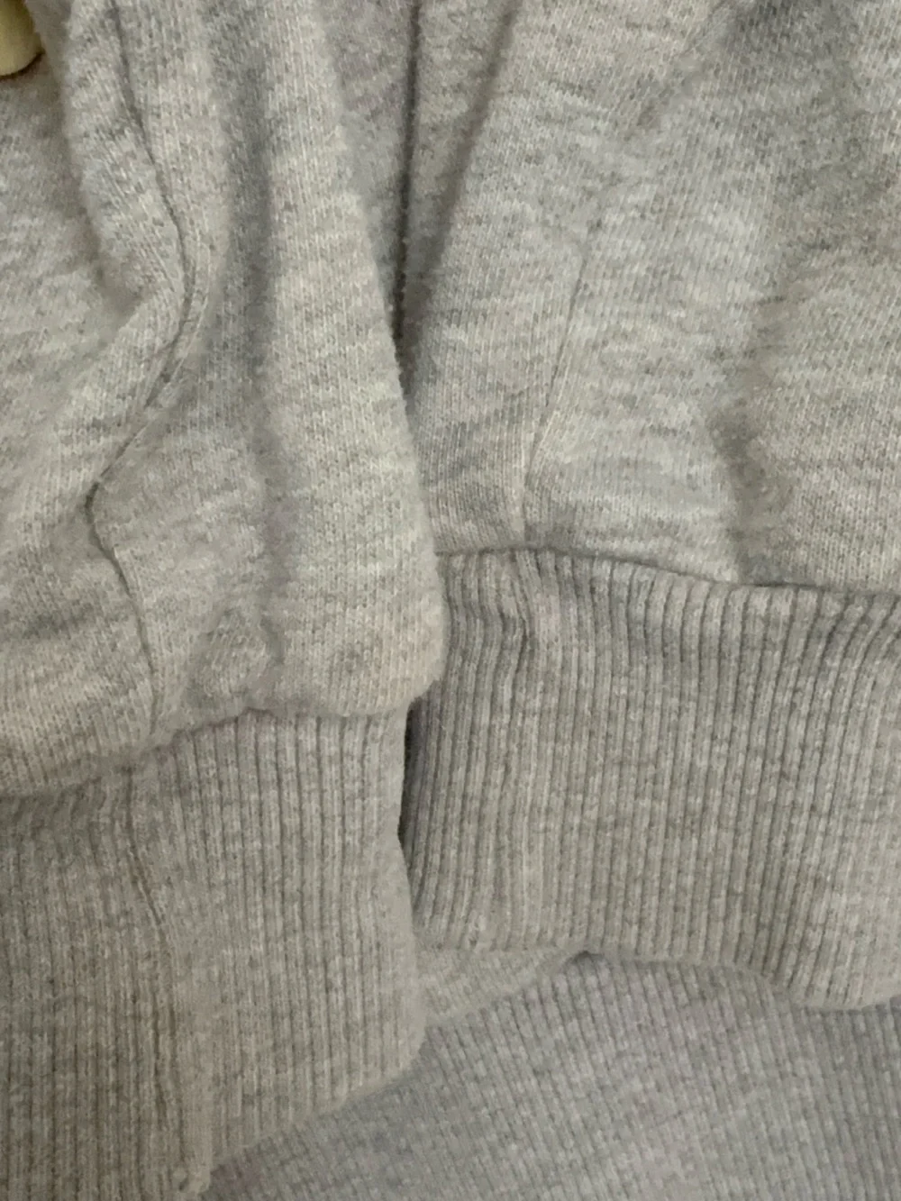 Adidas Essentials Big Logo Hoodie - Heather Gray Classic Sportswear - Picture 4 of 7